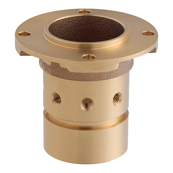 A gold metal Hoshizaki housing with a hole in the middle.