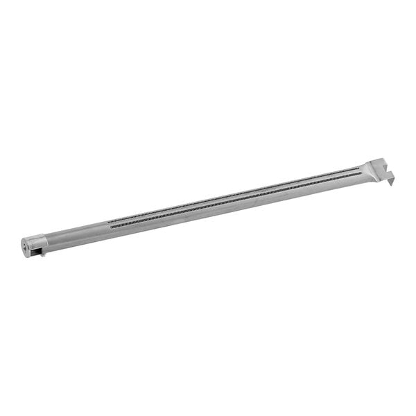 A stainless steel metal rod with a long bar and holes.