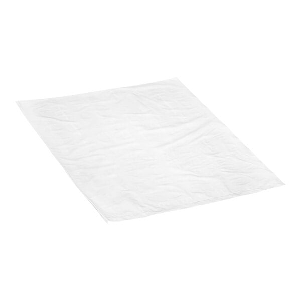 A roll of white plastic food bags.