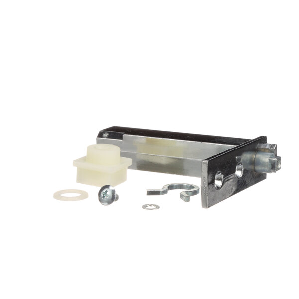A Randell hinge spring assist with metal and plastic parts.