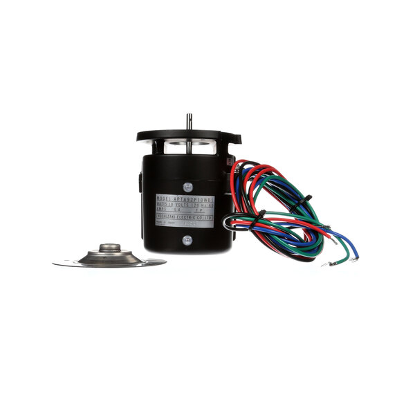 The Hoshizaki HS-0199 pump motor serv kit with a black electric motor and wires.