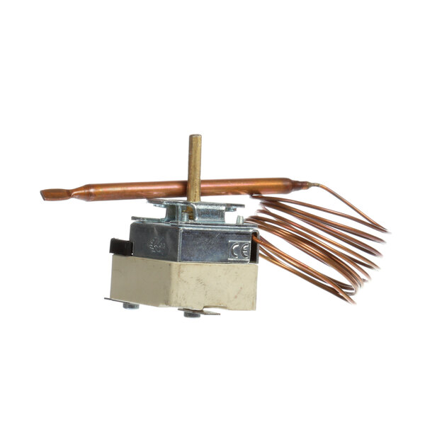 A Legion T-STAT without a knob and bezel with copper wires.