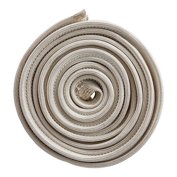 A white spiral gasket for a convection oven.