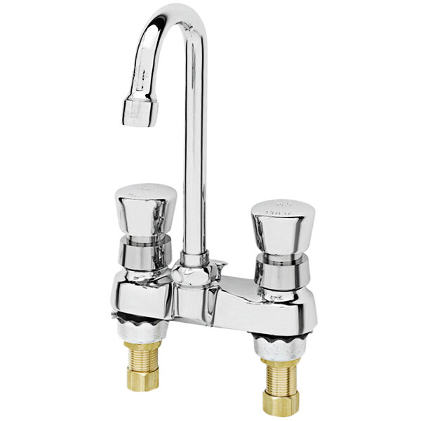 a faucet with a couple of knobs