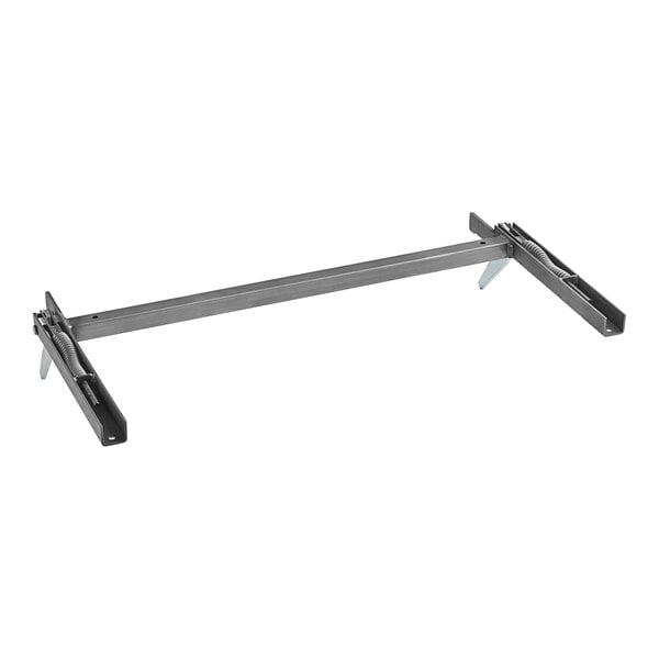 A long metal Imperial door closing mech with metal supports.