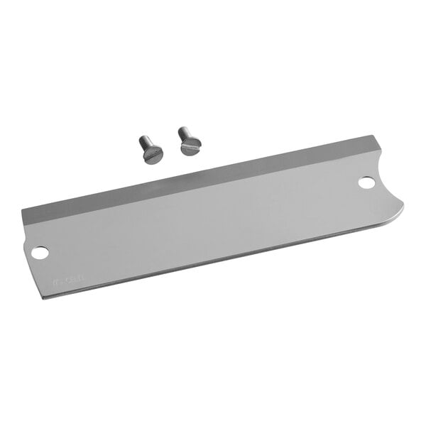 A metal blade set with two screws, designed for use with Sammic equipment.