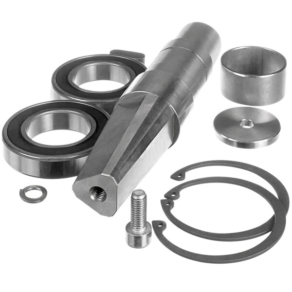 A Zumex lower pressing shaft bearing kit with a bearing and seal.