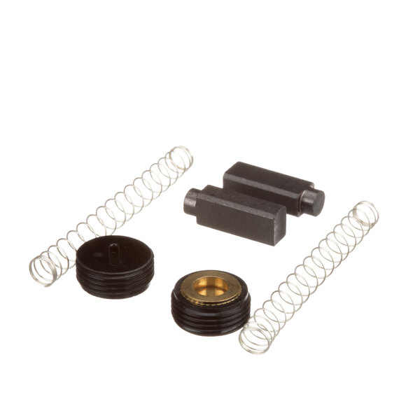 A Middleby Marshall black metal brush kit with springs and screws.