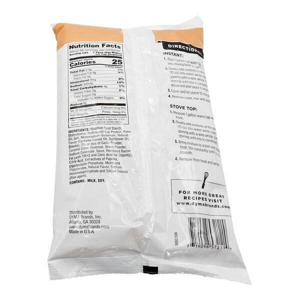 A white Chef's Companion package of pork gravy mix with black and orange text.
