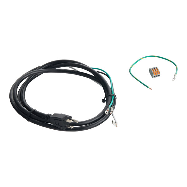 A Vitamix 15756 power cord with a three-prong plug and additional wiring components.