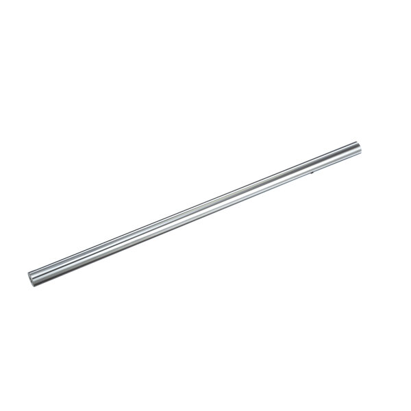 A long metal rod on a white background.