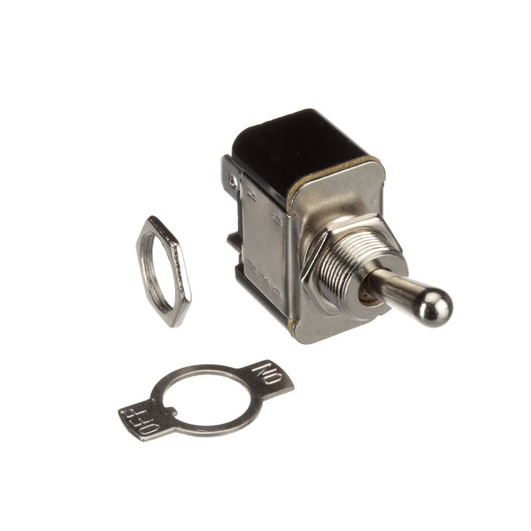 A True Refrigeration On/Off switch for a toggle switch with a nut.