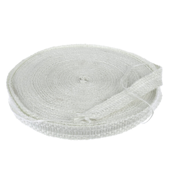 A roll of white woven fiberglass tape.