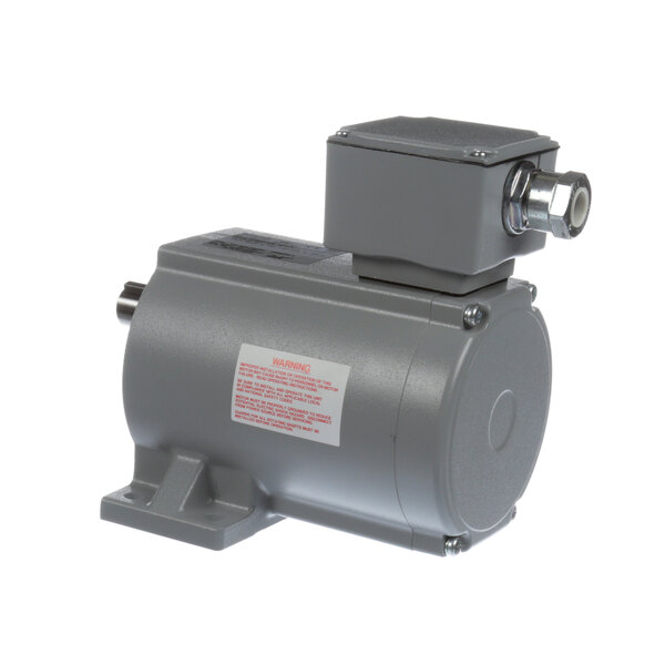 An Insinger D2884 grey electric motor with a white label.