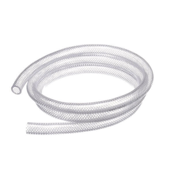 A close-up of a Groen 143114 flexible white hose.