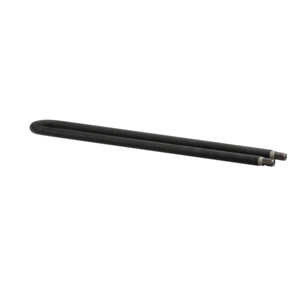 A black metal tube with a long handle.