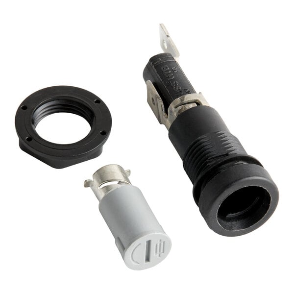 A Lincoln 370342 HTB-361 fuse holder with its components separated.