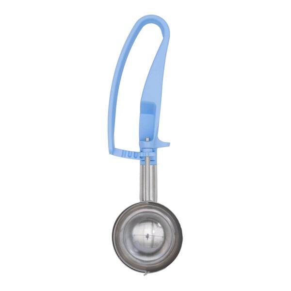 Vollrath 47394 Jacob's Pride® #14 Blue Squeeze Handle Disher - 2.4 oz.