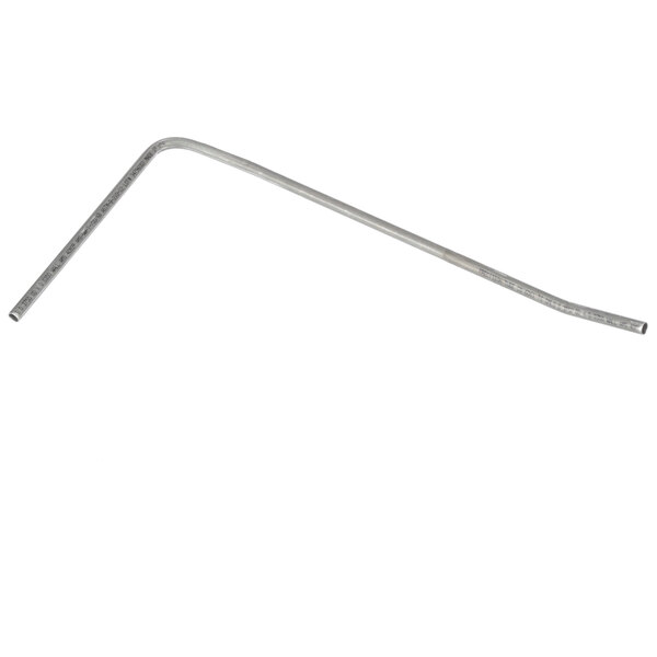 A long, thin bent metal rod.