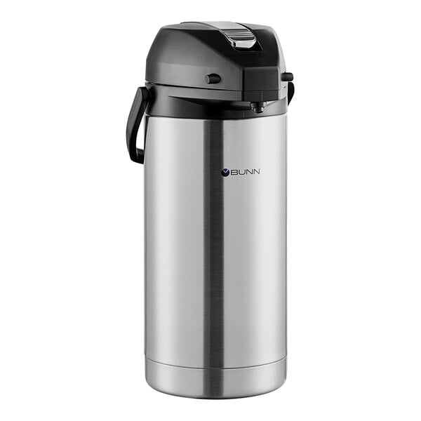 Bunn 36725.0100 3.8 Liter Stainless Steel Lined Lever Action Airpot - 6/Case