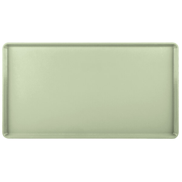 A rectangular tray in key lime green.