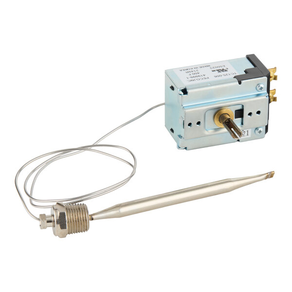 A Vulcan 24-inch thermostat with a reed switch for fryers.