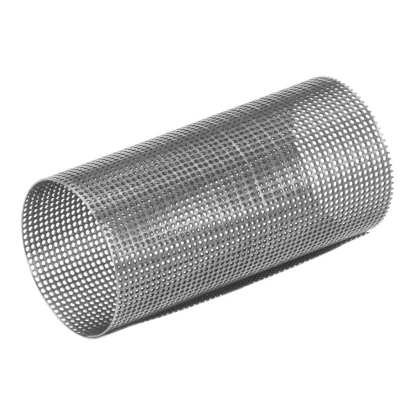 A close-up of a metal mesh Glastender drain screen.