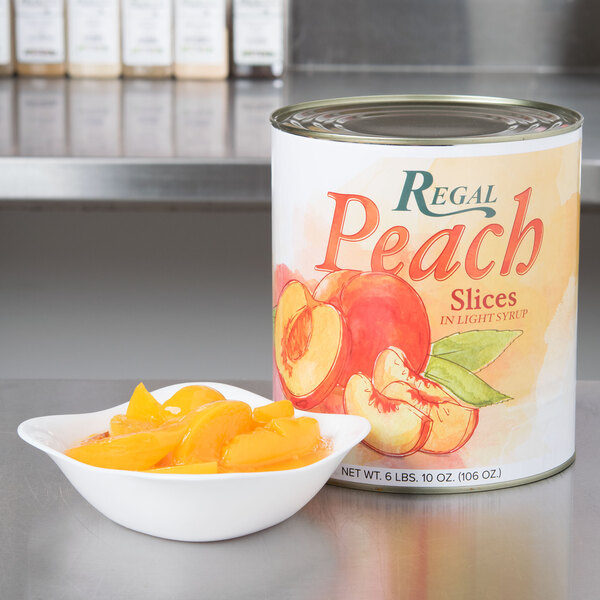 Regal Sliced Peaches in Light Syrup 10 Can