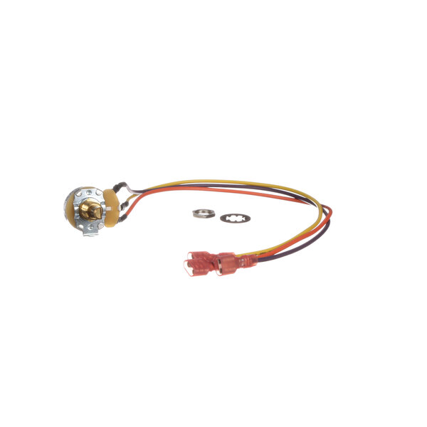 A BKI T0175 potentiometer with wires and a screw terminal.