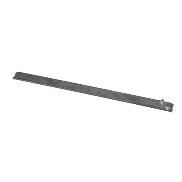 A long rectangular metal bar with screws on one end.