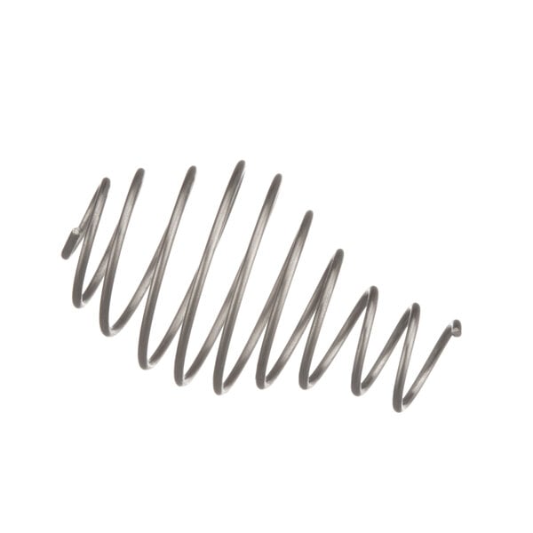 A close-up of a Franke metal drain spring.