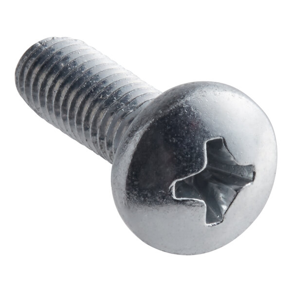 A Vollrath screw with a metal head.