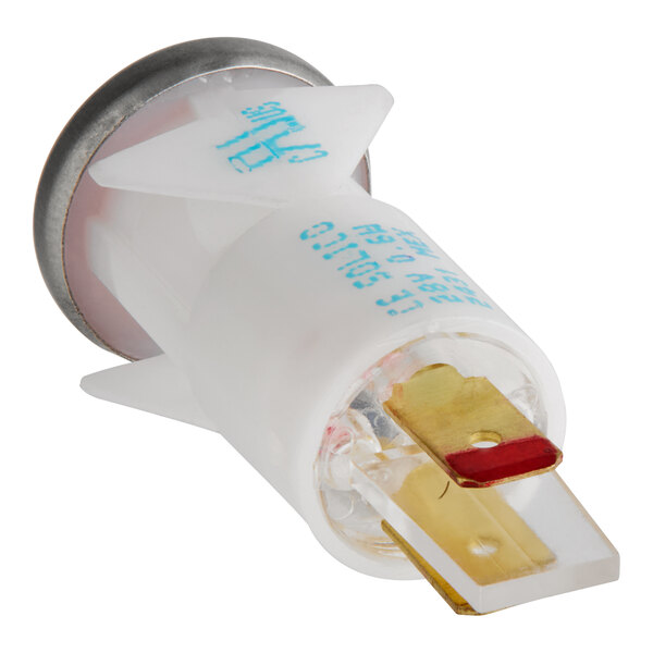 A red indicator light for Blodgett equipment, rated at 28 volts.