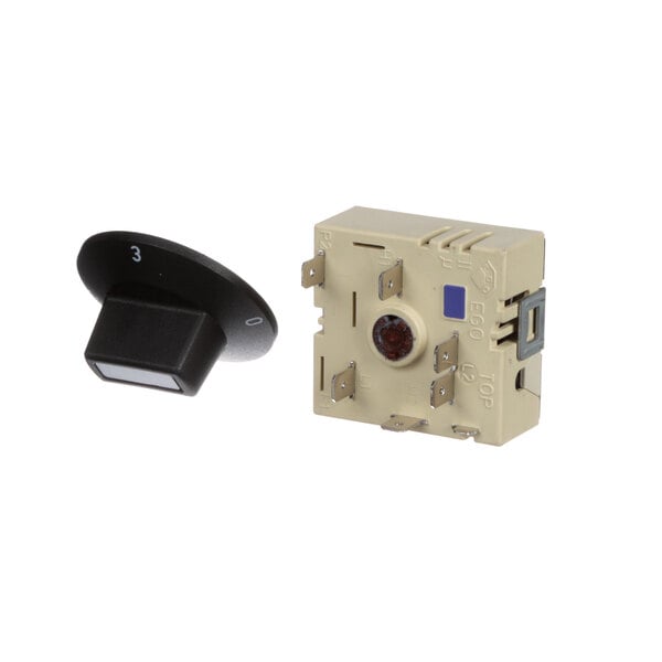 A Low Temp Industries Inf Switch with a black knob.