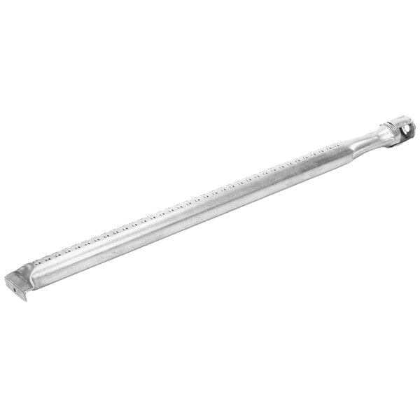 A long metal rod with holes.