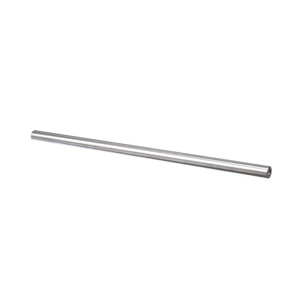 A long metal rod on a white background.