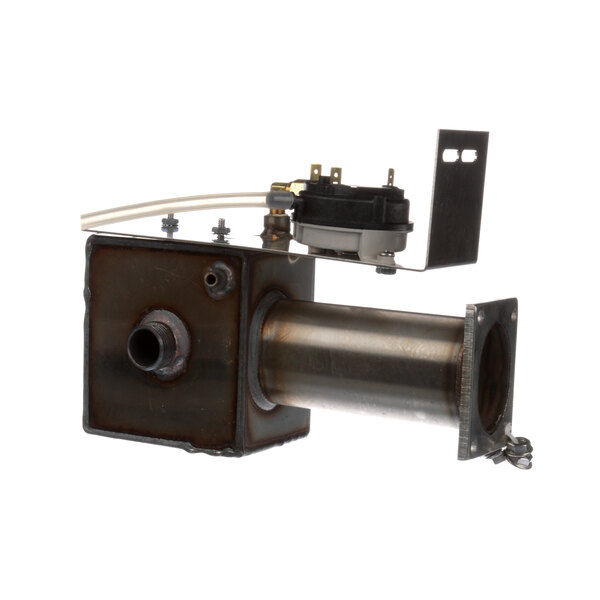 A Cleveland air switch kit with a metal box and a hose attached to it.