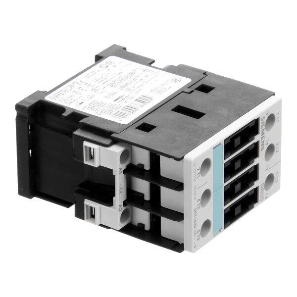 A Siemens 3-pole electrical contactor used for controlling electric motors and other loads.