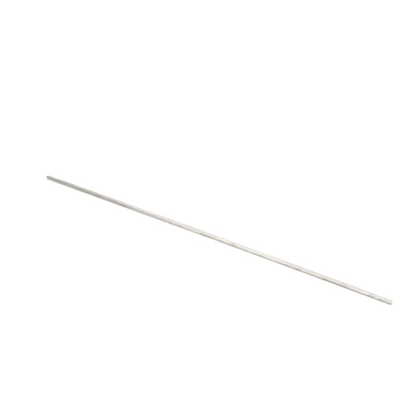 A long thin metal rod with a white background.