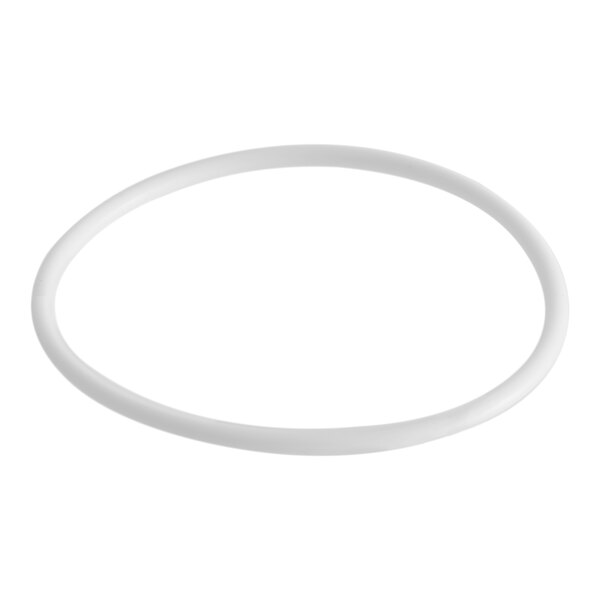 A white rubber O-ring.