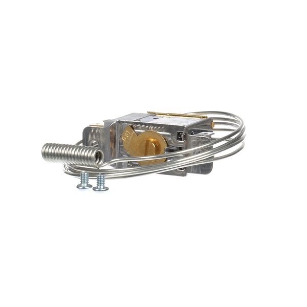 A Perlick 65290 commercial refrigeration thermostat with a wire and screws.