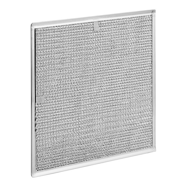 A close-up of a stainless steel mesh filter.