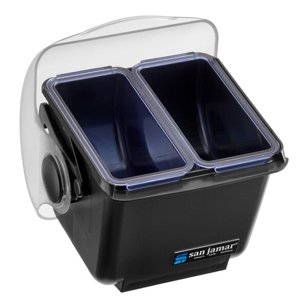 San Jamar BD2003 Mini Dome 2-Compartment Condiment Bar