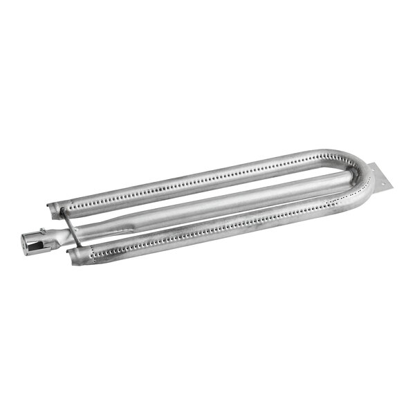 A stainless steel tube with a handle on it.