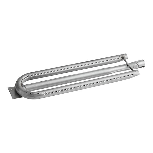 A stainless steel burner pipe for a Vulcan oven.
