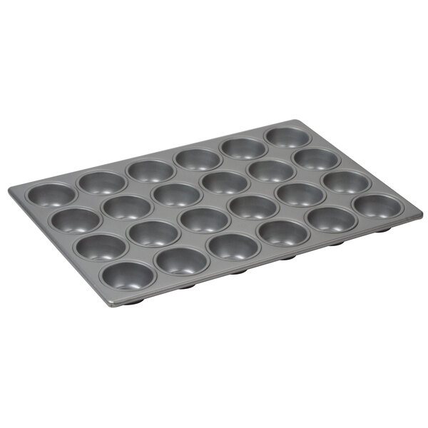 24 Cup Aluminized Steel Cupcake / Muffin Pan 3.8 oz. 14 1/16" x 20 11/16"