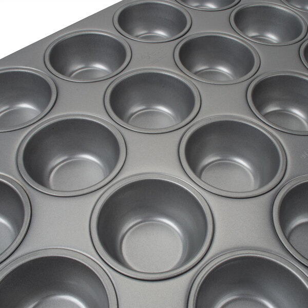 24 Cup Aluminized Steel Cupcake / Muffin Pan 3.8 oz. 14 1/16" x 20 11/16"