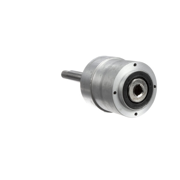 A close-up of a Univex F2020804 hub assembly with a metal cylinder and nut.