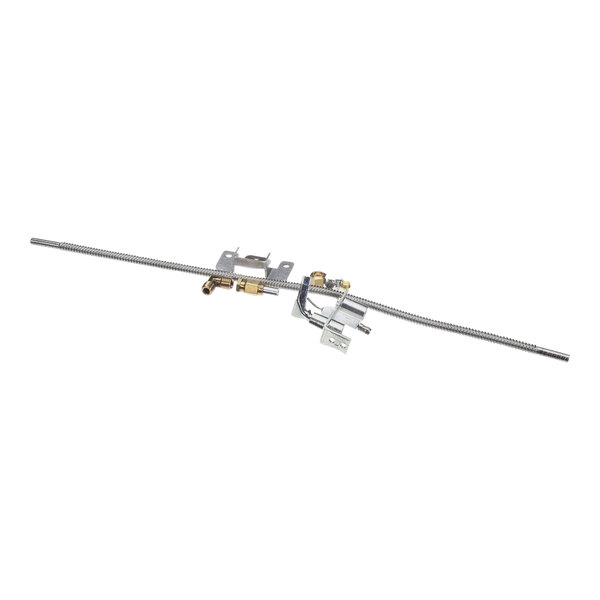 A metal rod with a handle on each end.