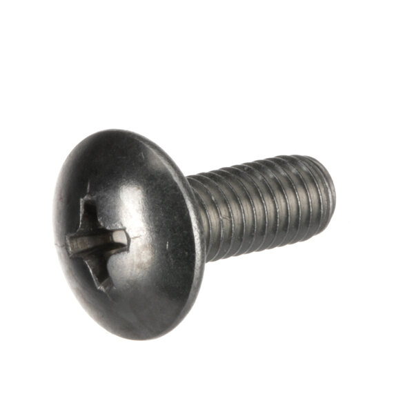 A close-up of a Henny Penny black screw.